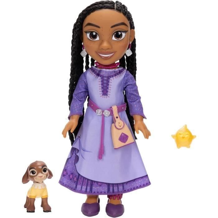 Jakks Pacific 480440 Muñeca electrónica Asha de la película Wish, 38 cm