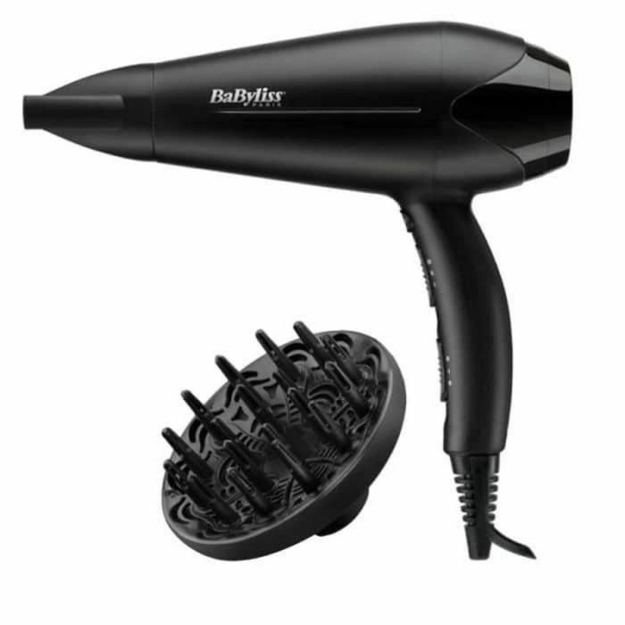 Babyliss D563de Secador de Pelo Power Dry 2100W Motor DC, 3 Temperaturas/2 Velocidades, Aire Frío, Concentrador, Difusor