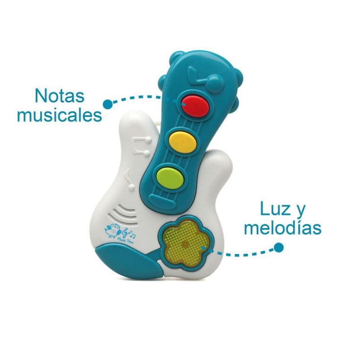 KioKids Guitarra Musical Bebés con Luces y Melodías - Juguete de Plástico Multicolor para +6 Meses 3 KioKids Guitarra Musical Bebés con Luces y Melodías - Juguete de Plástico Multicolor para +6 Meses 3