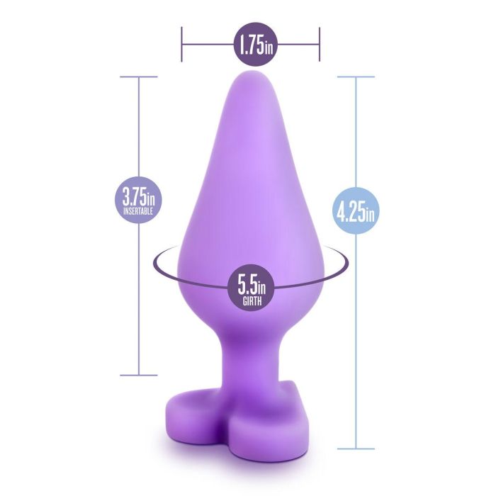 Plug Anal Blush Play with me Morado (9,5 cm) 2 Plug Anal Blush Play with me Morado (9,5 cm) 2