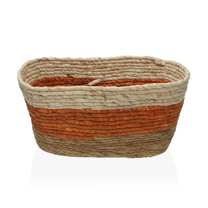 Cesta Rectangular Naranja Versa 25x16x35 cm - Fibras de maíz y paja (2 Unidades) Cesta Rectangular Naranja Versa 25x16x35 cm - Fibras de maíz y paja (2 Unidades)