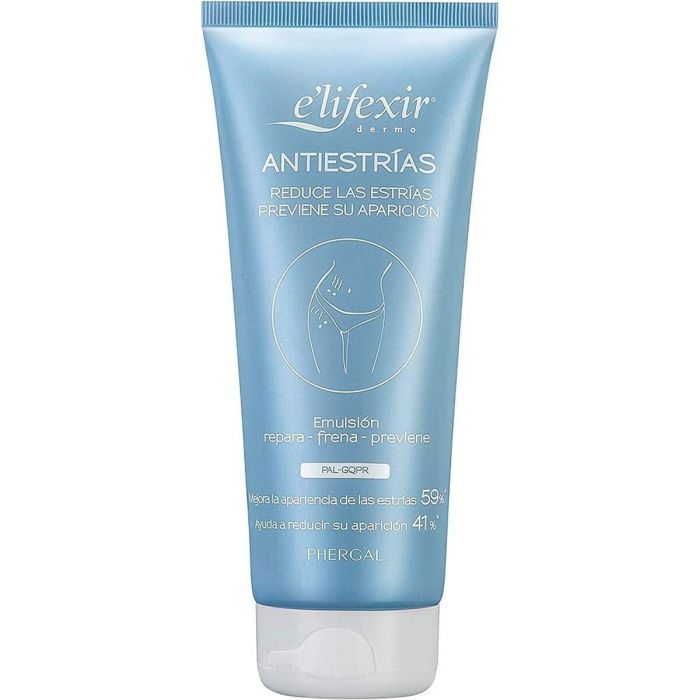 E'Lifexir Antiestrías Emulsión Corporal Ultra Hidratante Prevención y Reducción Estrías Embarazo, Pubertad y Cambios de Peso 200 ml