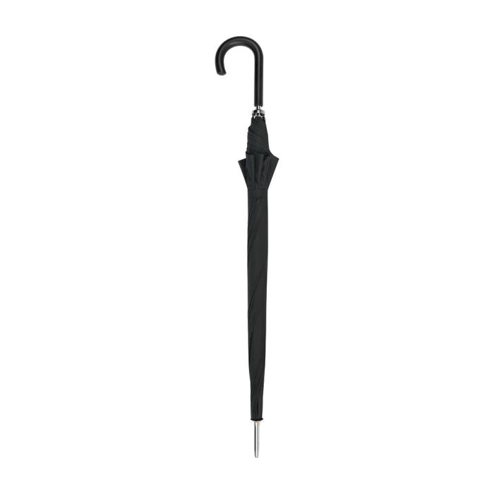 Paraguas automático golf 8 varillas ø131cm puño curvo negro clima