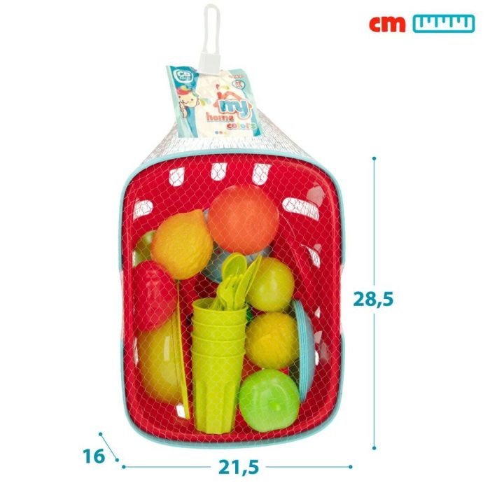 Set de Alimentos de Juguete Colorbaby Menaje y utensilios de cocina 36 Piezas (12 Unidades) 1