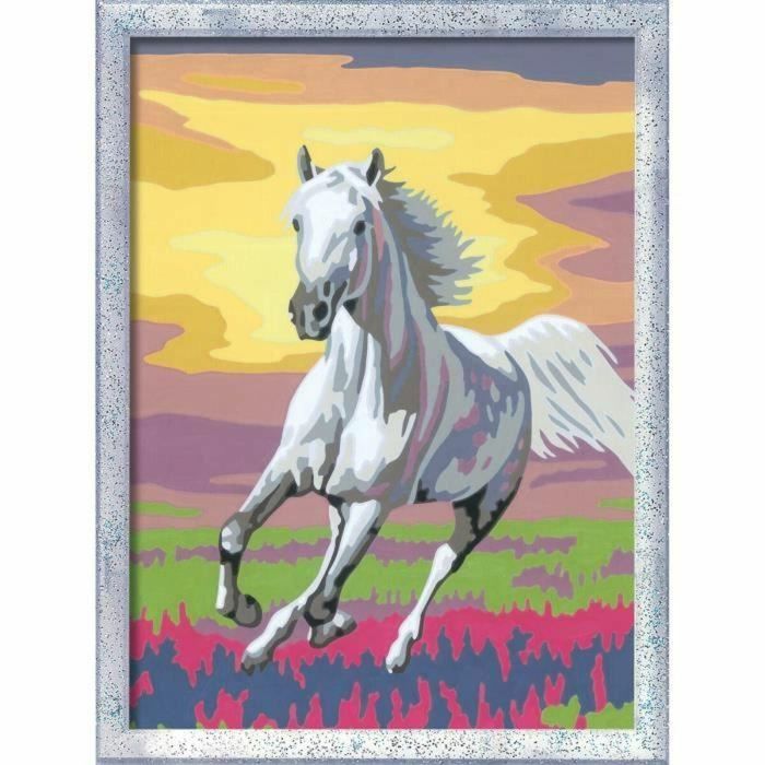 CreArt Kids - Caballo en el prado (18 x 24 cm), kit de pintura por números, Art Number, a partir de 7 años, 25845, Ravensburger 3 CreArt Kids - Caballo en el prado (18 x 24 cm), kit de pintura por números, Art Number, a partir de 7 años, 25845, Ravensburger 3