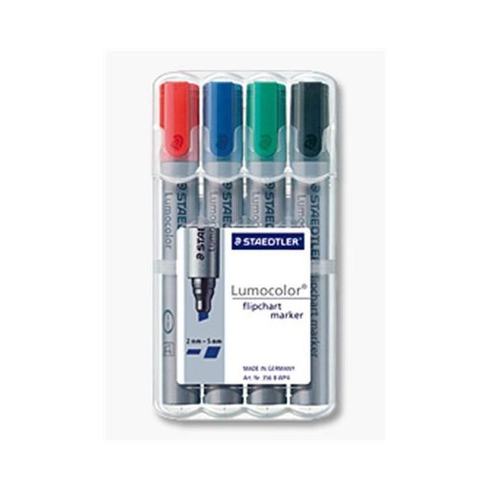 STAEDTLER Flipchartmarker Lumocolor, caja de 4 unidades