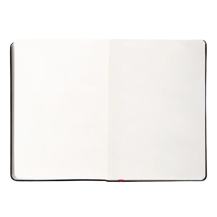 Antartik Cuaderno A5 Tapa Dura Hojas Lisas Negro y Rojo, 100 Hojas 80gr FSC 7