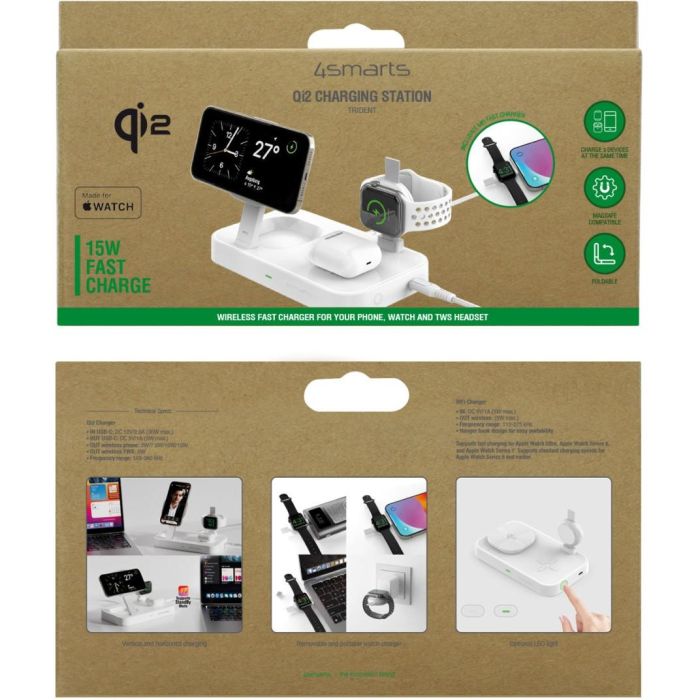 4smarts Qi2 Ladestation Trident mit MFi Fast Charger. wei 6