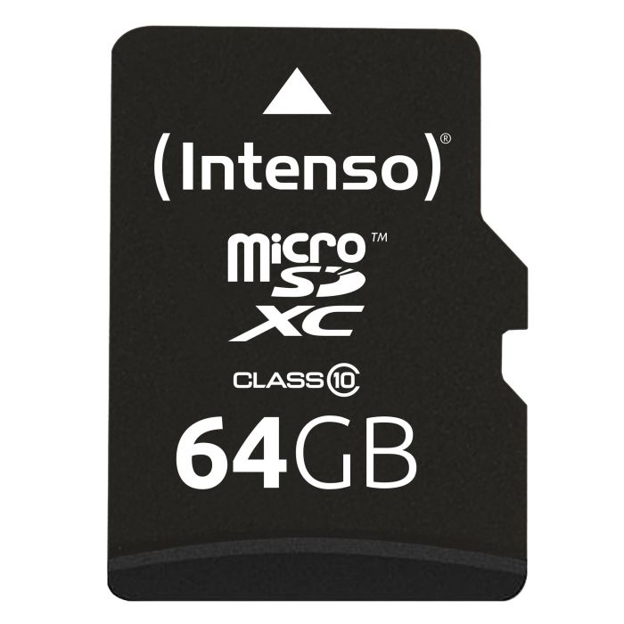 Tarjeta de Memoria Micro SD con Adaptador INTENSO 3413490 64 GB 64 GB 2