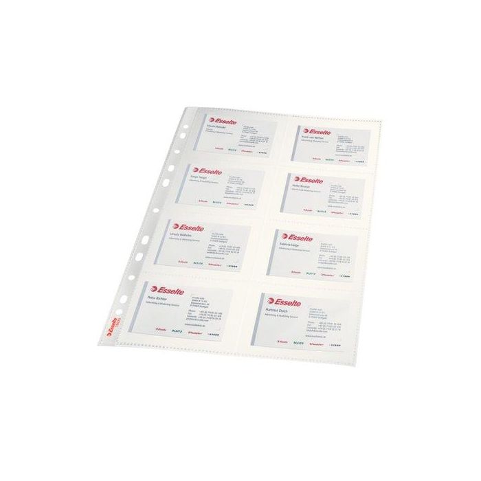 Funda Para Tarjetas Esselte Pp 110Μ A4 8 Dptos. 11 Tal. Bolsa De 10