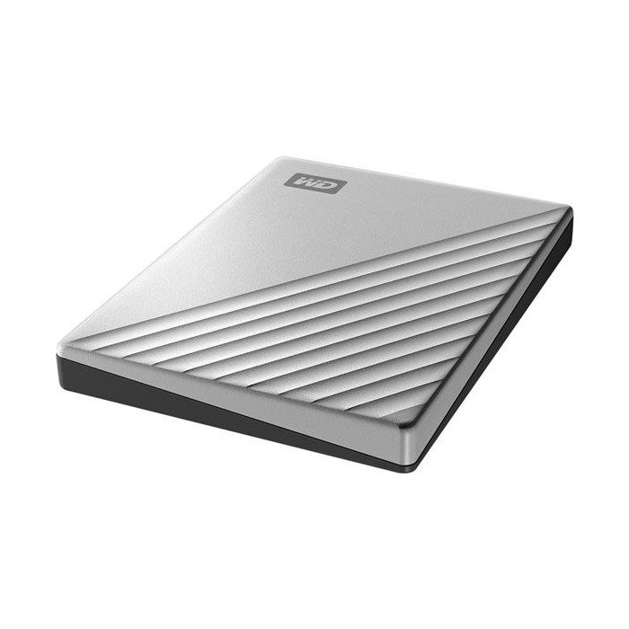 Western Digital My Passport Ultra 2TB Disco Duro Externo Portátil USB-C USB 3.0 con Cifrado Hardware y Copia de Seguridad Automática Plata 4