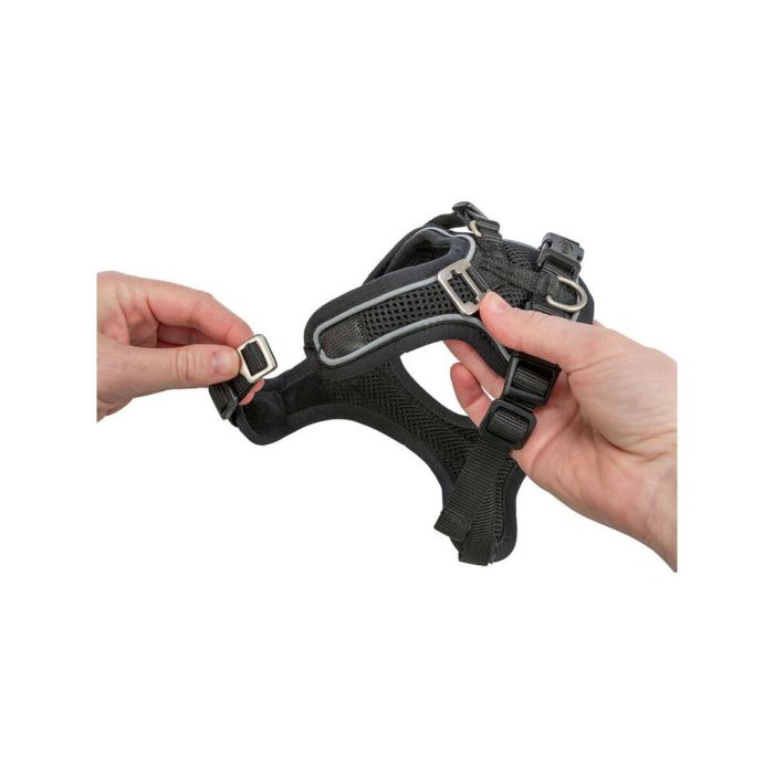 Arnés para Perro Trixie Premium FlexMesh Negro S-M 12