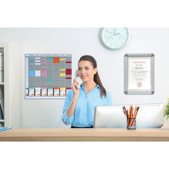 Nobo T-Card Ficha para Plannings de Cartulina 170 gr Color Verde Pack 100 Unidades 2