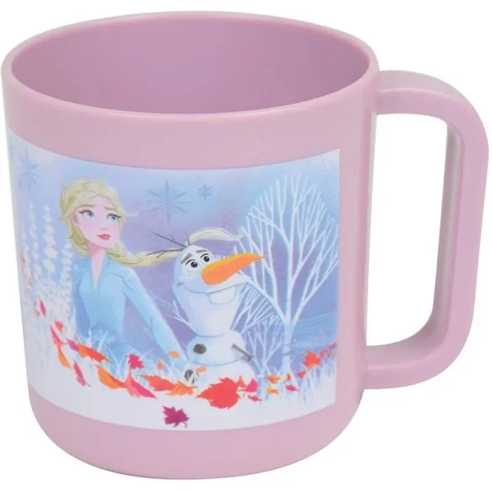 Fun House Disney Frozen Set de Vajilla 006379 - Plato Hondo, Plato Llano, Taza, Botella y Vaso con Pajita 4