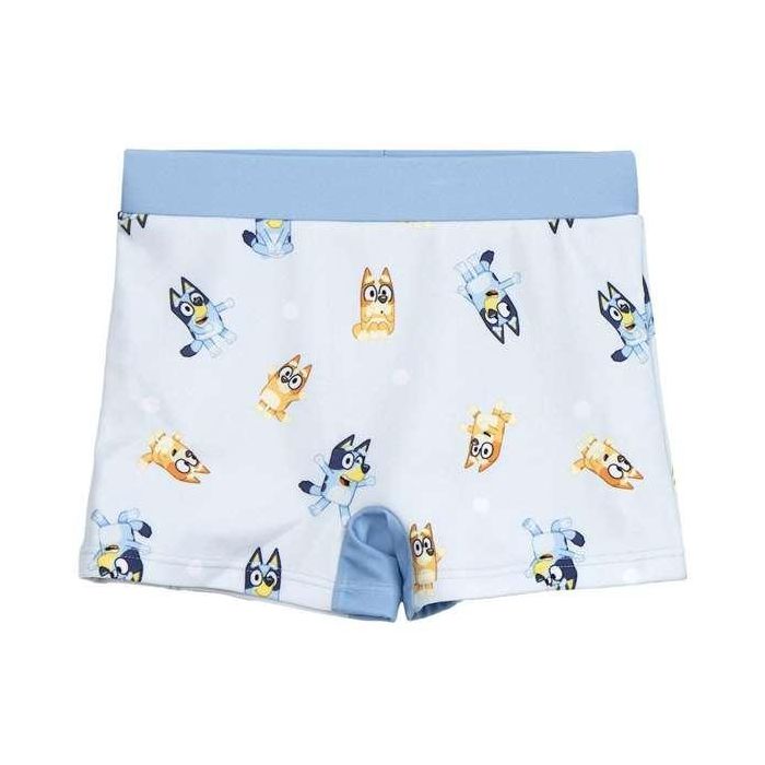 Cerdá Bañador Boxer de Niño Bluey, Talla 5 Años, Azul Claro - Ropa de Baño Infantil