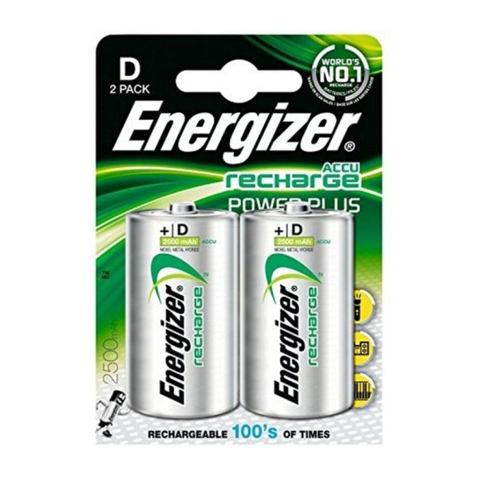 Pilas Recargables Energizer ENGRCD2500 1,2 V HR20 D2 5 Pilas Recargables Energizer ENGRCD2500 1,2 V HR20 D2 5