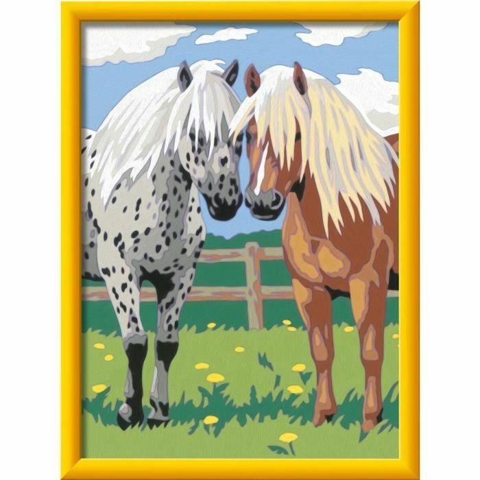Ravensburger RAV12023035 Lienzo de caballos CreArt Kids 18x24cm 1 Ravensburger RAV12023035 Lienzo de caballos CreArt Kids 18x24cm 1