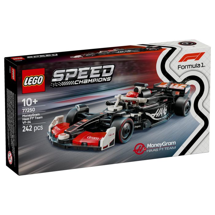 LEGO Speed Champions MoneyGram Haas F1 Team VF-24 Coche de Carreras, Juego de Construcción, 242 Piezas, 10+ Años 2