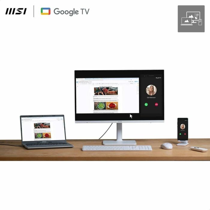 MSI Modern MD272UPSW 9S6-3PB19H-261 Monitor 27" IPS 4K UHD (3840x2160) 60Hz Blanco 4