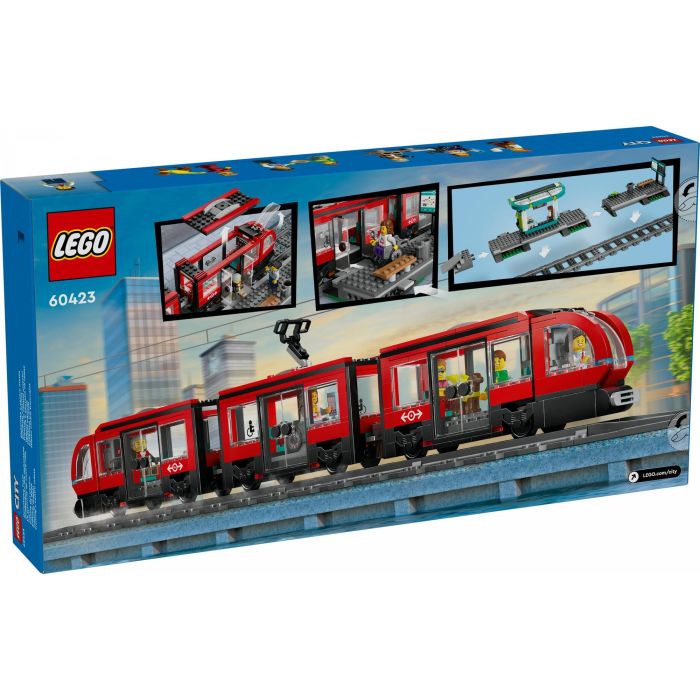 LEGO 60423 City Tranvía y Estación del Centro de la Ciudad, set de juego de construcción para niños a partir de 7 años 12 LEGO 60423 City Tranvía y Estación del Centro de la Ciudad, set de juego de construcción para niños a partir de 7 años 12