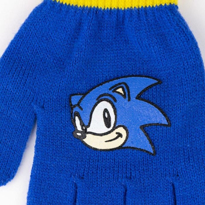 Guantes Sonic Azul 2-8 Años 3 Guantes Sonic Azul 2-8 Años 3