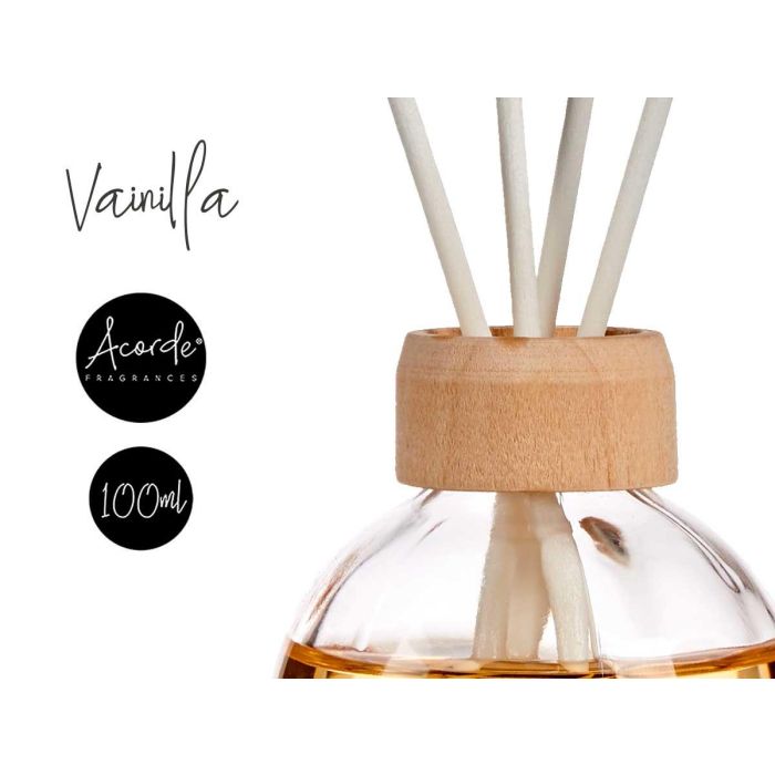 Mikado 100 ml con varilla vainilla - Acorde, vidrio, madera, amarillo (12 Unidades) 3 Mikado 100 ml con varilla vainilla - Acorde, vidrio, madera, amarillo (12 Unidades) 3