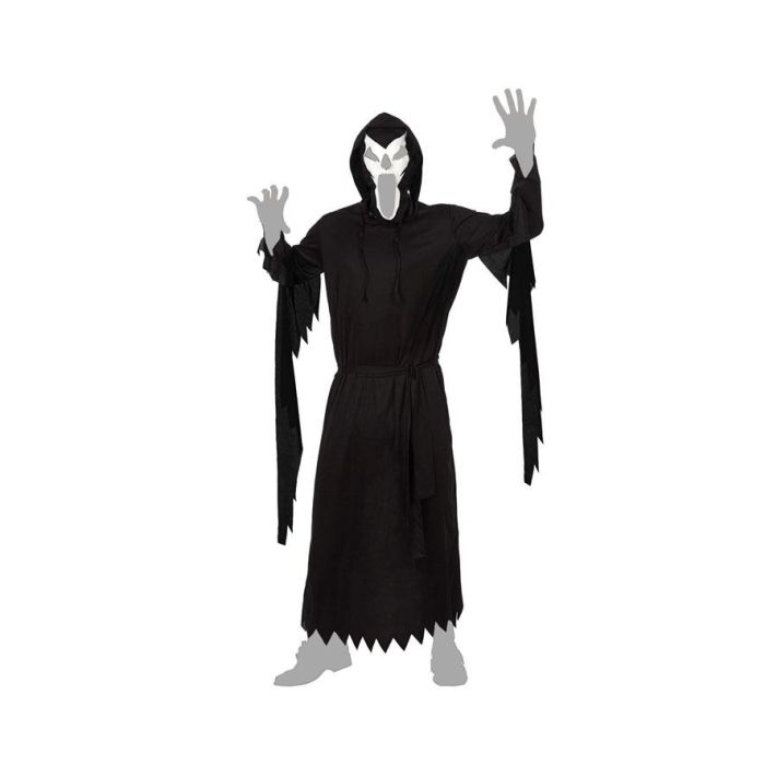 Disfraz Halloween Tenebroso Hombre Adulto Negro Talla M-L 2