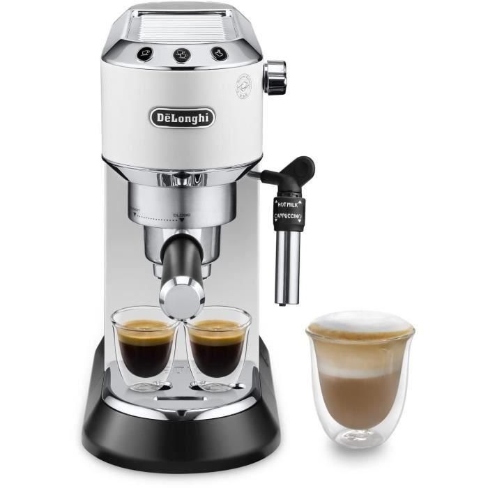 DELONGHI EC 685.W Máquina de espresso clásica de estilo Dedica - Blanco 1 DELONGHI EC 685.W Máquina de espresso clásica de estilo Dedica - Blanco 1