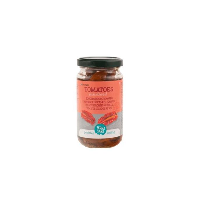TERRASANA Tomates Secos Bio en Aceite de Oliva Virgen Extra, 180g - Secados al Sol en Italia