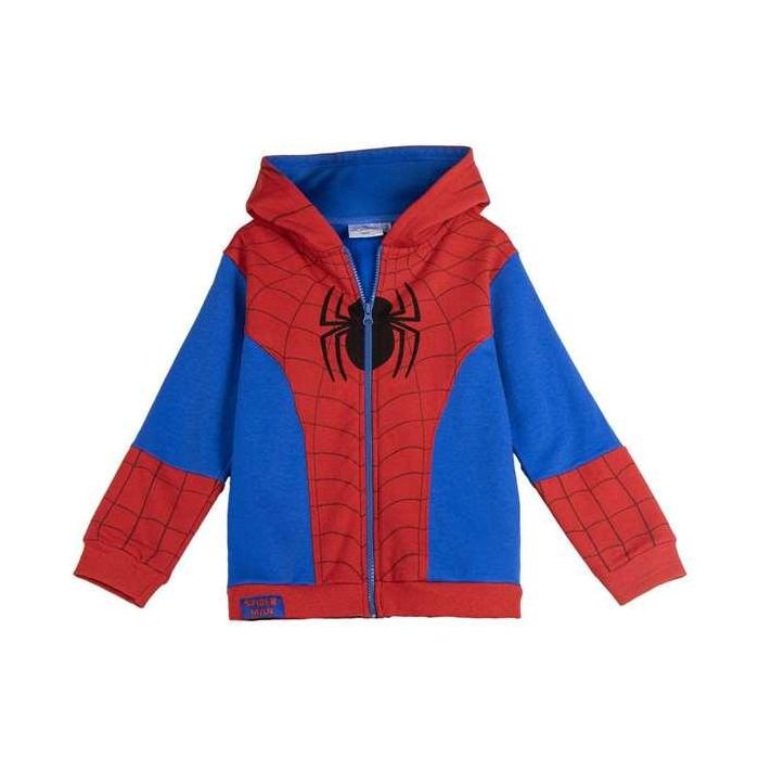 Sudadera con capucha cotton brushed cremallera spiderman 5 años 0 Sudadera con capucha cotton brushed cremallera spiderman 5 años 0