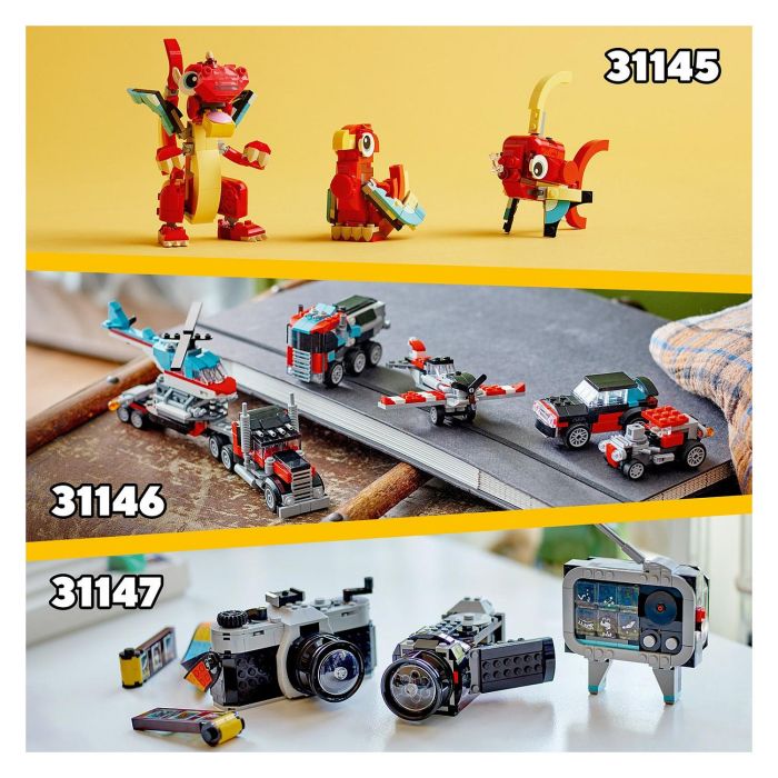 LEGO Creator Camión Plataforma con Helicóptero 31146 Juego de Construcción con 270 Piezas para Niños a partir de 7 años 7 LEGO Creator Camión Plataforma con Helicóptero 31146 Juego de Construcción con 270 Piezas para Niños a partir de 7 años 7