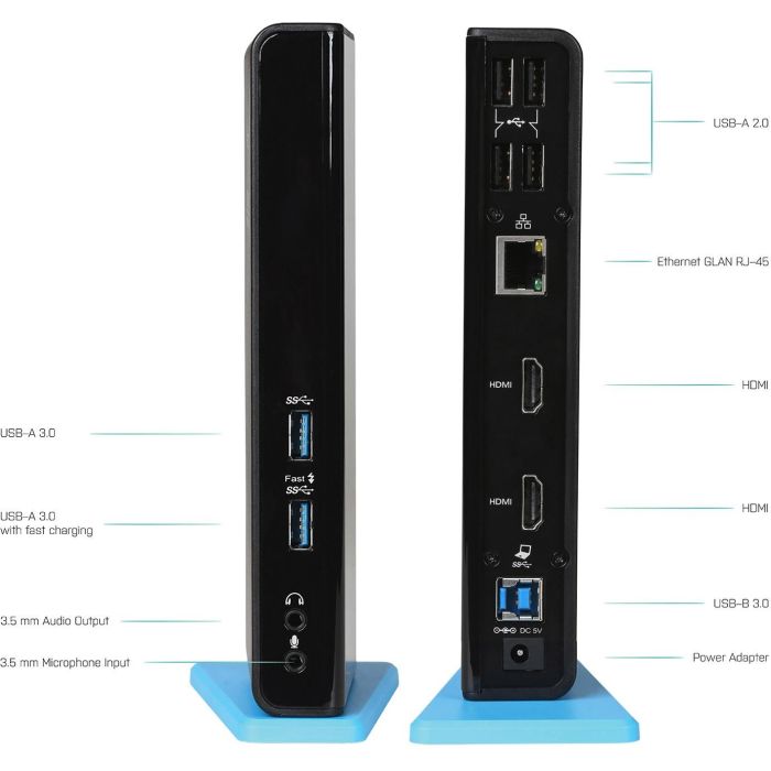 Hub USB i-Tec U3DUALHDMIDOCK 5 Hub USB i-Tec U3DUALHDMIDOCK 5