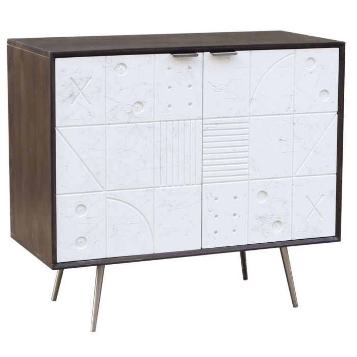 Aparador DKD Home Decor Blanco Marrón Metal Madera de mango 90 x 43 x 80 cm 90 x 43 x 82 cm 0 Aparador DKD Home Decor Blanco Marrón Metal Madera de mango 90 x 43 x 80 cm 90 x 43 x 82 cm 0