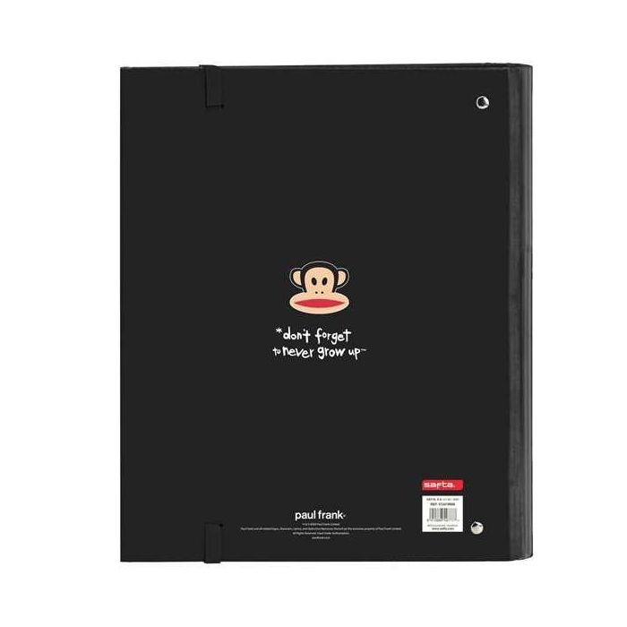 Carpeta de anillas Paul Frank Join the fun Negro 27 x 32 x 3.5 cm 2 Carpeta de anillas Paul Frank Join the fun Negro 27 x 32 x 3.5 cm 2