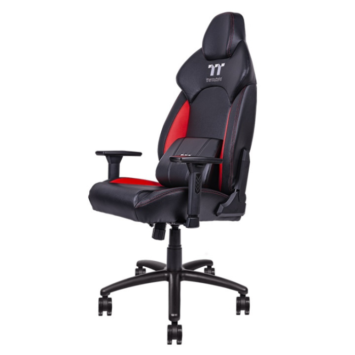 Thermaltake Silla para Videojuegos GGC-VCO-BRLWDS-01, Butaca para Jugar, Asiento Acolchado, Negro, Rojo 2