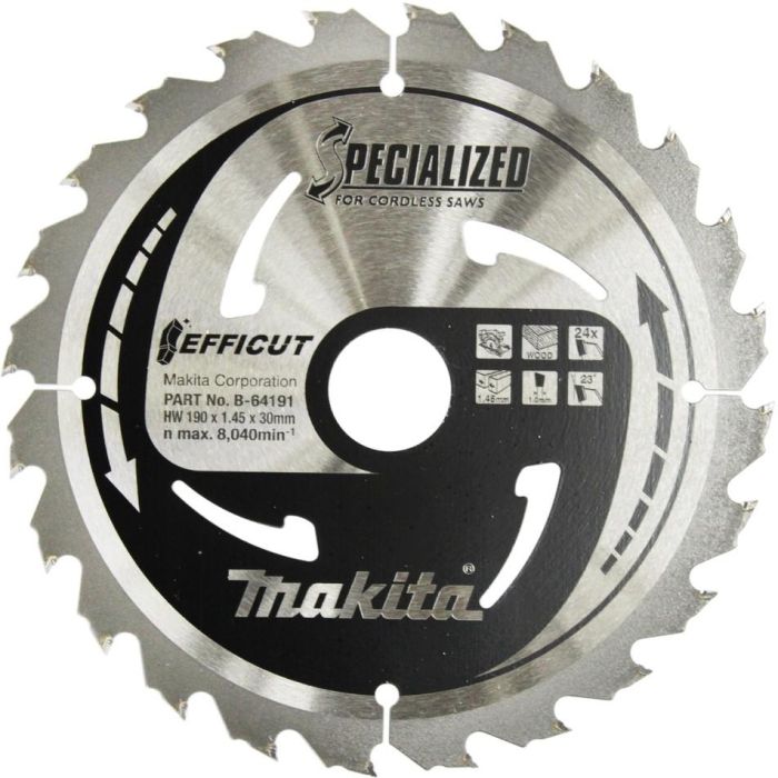 Makita Hoja de sierra EFFICUT 190x30x24Z
