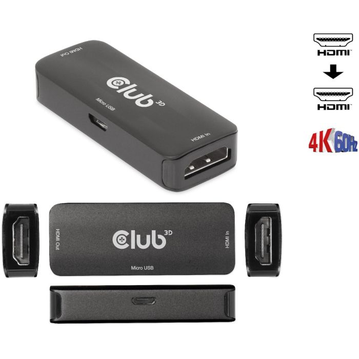 Club3D Repetidor HDMI a HDMI 4K 60Hz Activo Bu/Bu 5 Club3D Repetidor HDMI a HDMI 4K 60Hz Activo Bu/Bu 5