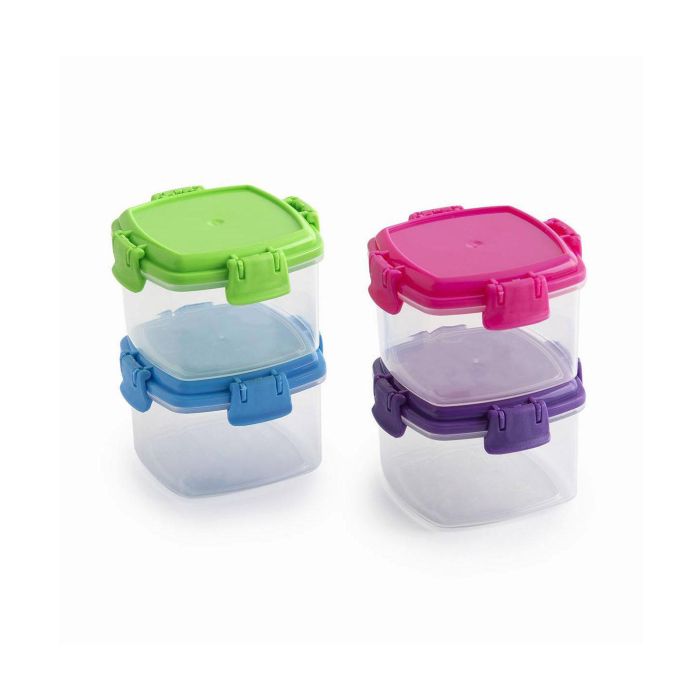 Set de 4 Mini Fiambreras 65 ml Privilege (24 Cajas) 10 Set de 4 Mini Fiambreras 65 ml Privilege (24 Cajas) 10
