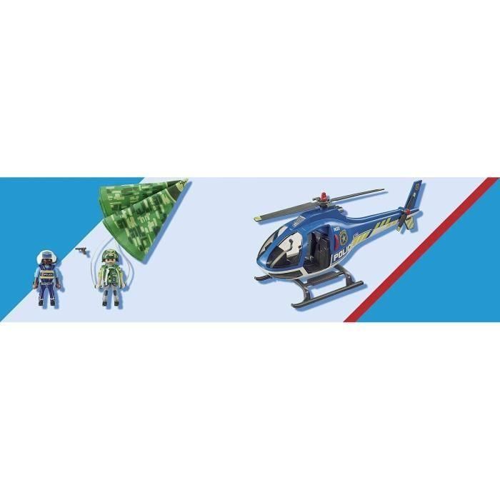 PLAYMOBIL - 70569 - Policía Helicóptero y paracaidista de la Policía 5