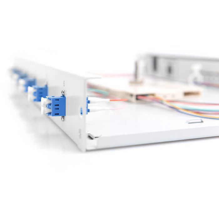 DIGITUS LWL Spleißbox 1HE bestückt 6x LC DX OS2 grau 4
