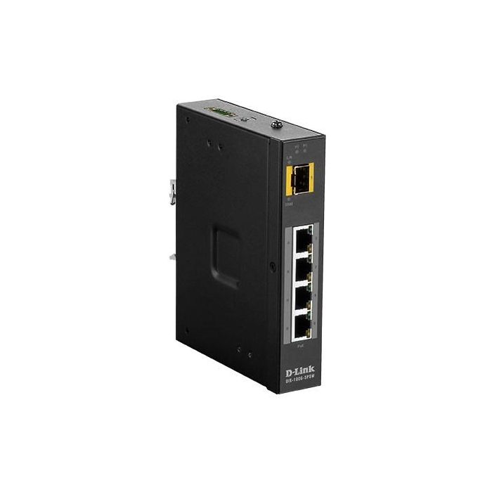 D-Link Switch Industrial Dis - 100 gr - 5Psw 5 Puertos Gigabit Ethernet con PoE