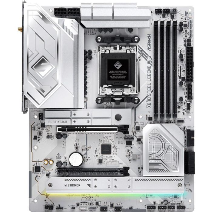 ASRock X870 Steel Legend WiFi AMD X870 Socket AM5 ATX - 90-MXBPJ0-A0UAYZ - Compatible con AMD Ryzen 7/9, DDR5, Wi-Fi 7 1 ASRock X870 Steel Legend WiFi AMD X870 Socket AM5 ATX - 90-MXBPJ0-A0UAYZ - Compatible con AMD Ryzen 7/9, DDR5, Wi-Fi 7 1