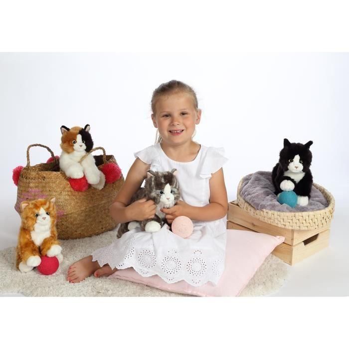 Peluche - Gipsy Toys - Gato Mimiz - 28cm - Gris 4 Peluche - Gipsy Toys - Gato Mimiz - 28cm - Gris 4