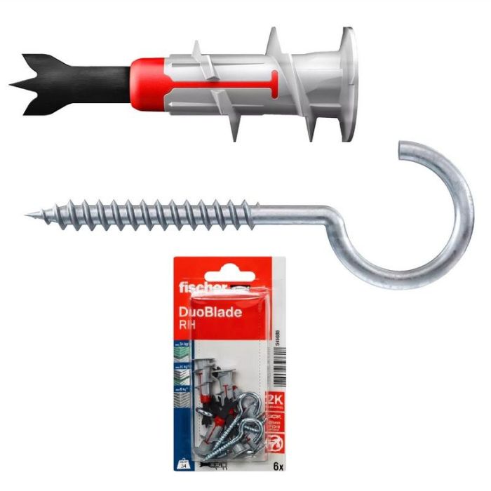 FISCHER Rh K Nv Taco Duoblade para Pladur con Gancho