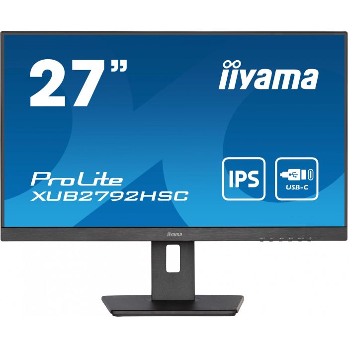iiyama XUB2792HSC-B5 Monitor 27" Full HD IPS (1920x1080) 4ms HDMI DisplayPort USB-C VESA Altavoces Negro 1