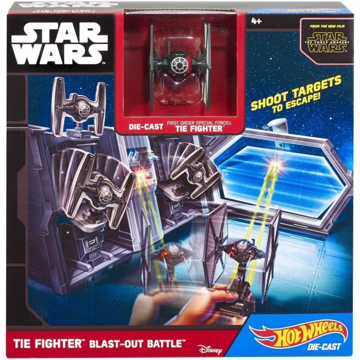 Hot Wheels - Set - Star Wars Raumschiff Tie Fighter Blast-Out Battle 5 Hot Wheels - Set - Star Wars Raumschiff Tie Fighter Blast-Out Battle 5