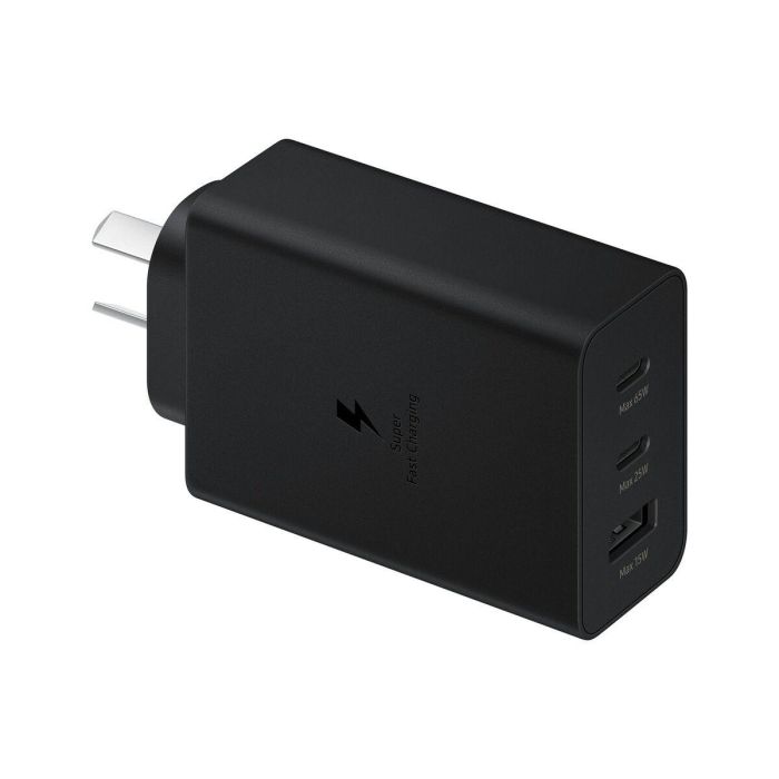 Samsung EP-T6530NBEGEU Cargador de Pared 65W Triple Puerto para Carga Rápida con 2x USB-C y 1x USB-A Negro 28