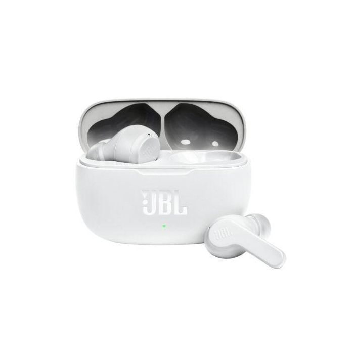 Auriculares Bluetooth con Micrófono JBL JBLW200TWSWHT Blanco Auriculares Bluetooth con Micrófono JBL JBLW200TWSWHT Blanco