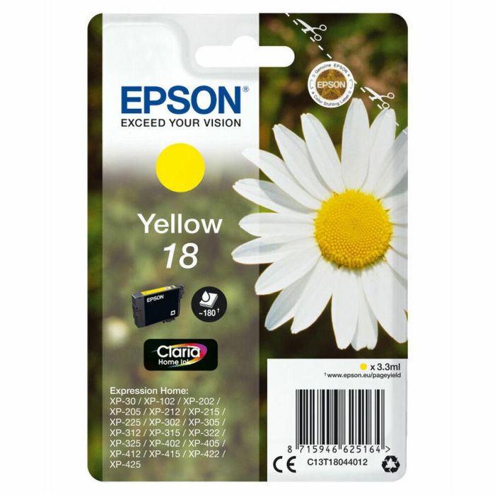 Cartucho de Tinta Compatible Epson C13T18044012 Amarillo