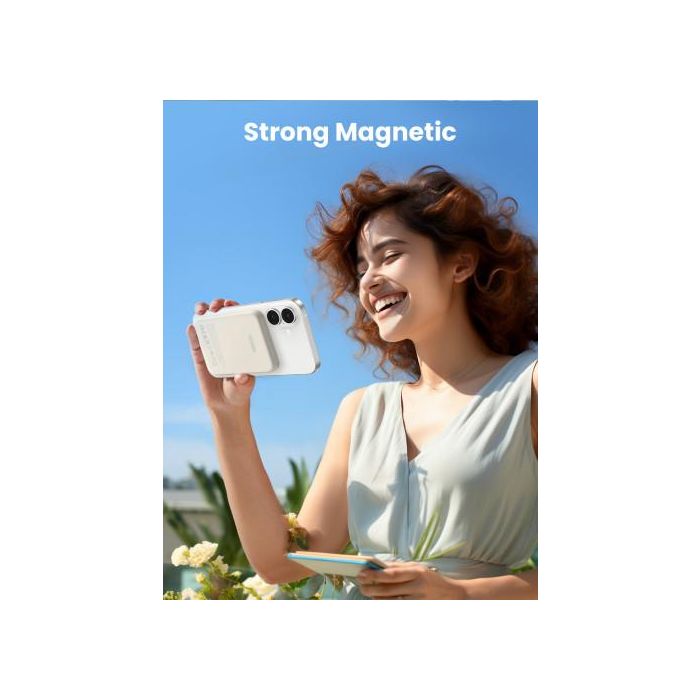 UGREEN 25207 Batería Externa 5000 mAh Cargador Inalámbrico Magnético PD15W USB-C Negro 5